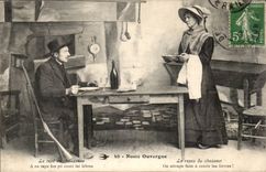 Noste Ouvergne - the rest of the hunter One catches hunger has to run hares - Auvergne - CPA