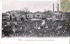Vichy - Inauguration de la Statue de la Republique - CPA 