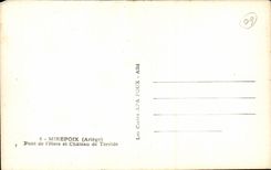 Mirepoix CPA the bridge on Hers and the castle of Terride