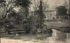 Pamiers CPA the park of the Town hall