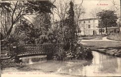 Pamiers - the Park of the Town hall - CPA