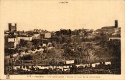 Pamiers - Panoramic View - Church of the Camp and the Cathedral - CPA