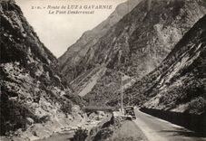 CPA Route of Luz has Gavarnie the Desderoucat bridge