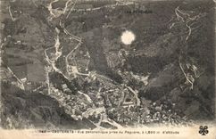 CAuterets CPA Panoramic View taken of Peguere