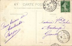 CAuterets CPA Road of Pierrefitte the snail