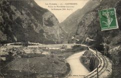 CAuterets CPA Road of Pierrefitte the snail