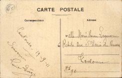 CAuterets CPA Road of Pierrefitte the snail