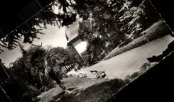 Capvern les Bains CPA the park the refreshment bar of the hydropathic establishment