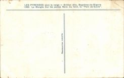 CPA the Pyrenees under snow Bagneres de Bigorre Mongie On the slopes north sugar loaf