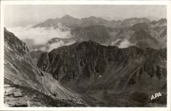 CPA the peak of the South of Bigorre the road and solid mass of Arbizon