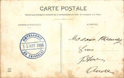 CPA the blue lake (massive of the peak of midday) between Bagneres