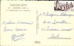 Bareges - 1300m the Cable car of Loquette CPA