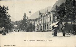 Cauterets - Esplanade - casino CPA