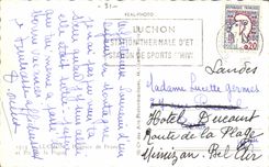 Luchon CPA Old people's home of France and the peak of the Spade