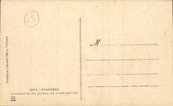 CPA the Pyrenees solid mass of the Peak of midday in winter