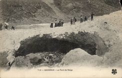 CPA Gavarnie the bridge of snow