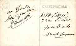 CPA Lourdes Train station of the funicular of the Peak of Jer (950m)