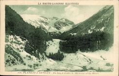 CPA Plate of Artigue In bottom the skidrome and hotels