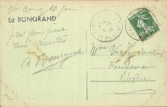 Saint Anne d' Auvray CPA the fontainet and the basilica