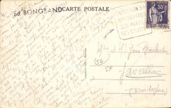 Saint Anne d' Auvray CPA the fountain and the basilica