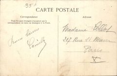 Pontoise CPA Garage der Boote und Insel von Pothus