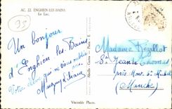 Enghien les Bains CPA der See