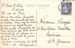 Saint Brice under Drill CPA Castle of Luet