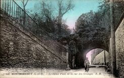 Montmorency CPA the old bridge of the street of the Barns