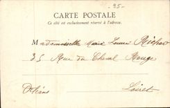 Drill of Montmorency CPA bouquet of the valley (restaurant)