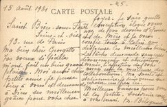 St Brice under Drill CPA Street of Paris