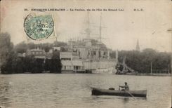 Enghien les Bains CPA the casino seen of the island of the large lake