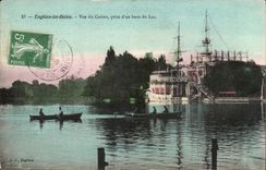 Enghien les Bains CPA Seen of the casino taken at the end of the lake