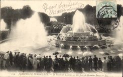 Gardens of Versailles CPA the basin of Latone One day of large water