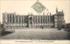 Saint Germain im Bush-Hammer CPA das Schloss (grosse Front)