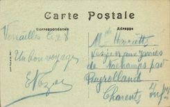 Palate of Versailles CPA the castle the living room of the war