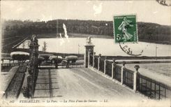 Versailles CPA the park the water part of the Swiss ones