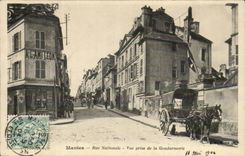 Mantes CPA national Street Seen from of the Gendarmerie (with the friend Leon)