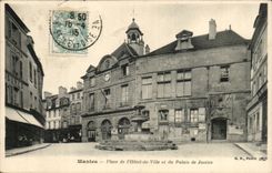 Mantes La Jolie CPA Places town hall and law courts