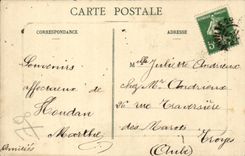 Houdan CPA La gare Vue prise sur les quais TOP