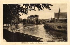 VEndome CPA Le Loir et la place de la Liberte