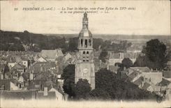 VEndome CPA La Tour St Martin reste d'une eglise et vue generale 