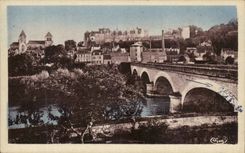Saint Aignan sur Cher CPA Vue generale et le chateau
