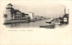 Palavas floods CPA the canal