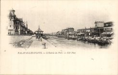 Palavas floods CPA Entering of the port