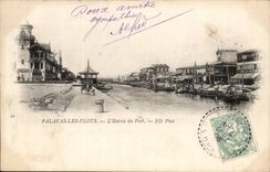 Palavas floods CPA Entering of the port