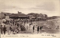 Palavas floods CPA the beach