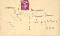 Palavas Floods CPA the beach Right Bank