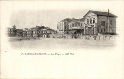 Palavas Floods CPA the beach