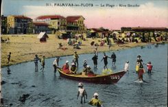 Surroundings of Montpellier Palavas Floods CPA the beach Left bank