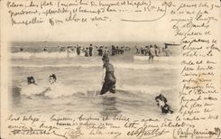 Surroundings of Montpellier Palavas Floods CPA the bath